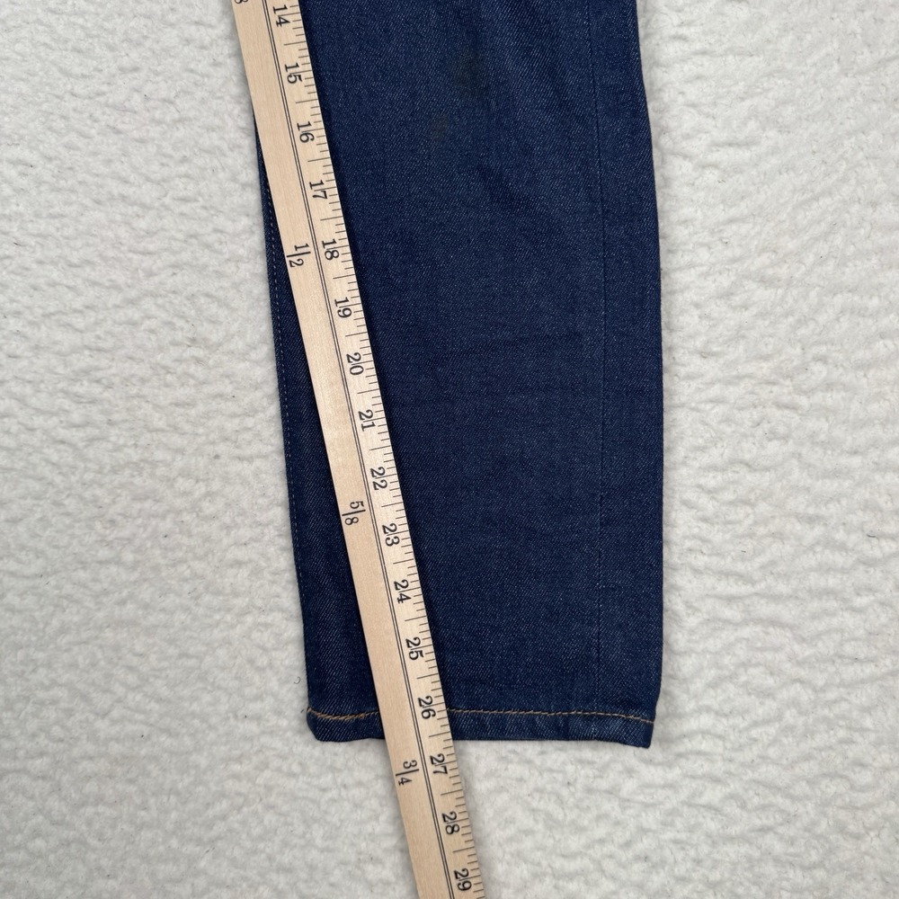 Levis Premium Wedgie Straight Jeans Womens 24 Fringe Pockets Blue‎ Denim 24x26 - Picture 7 of 12